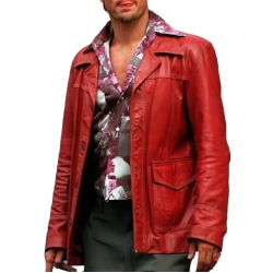 Brad Pitt Fight Club Leather Jacket